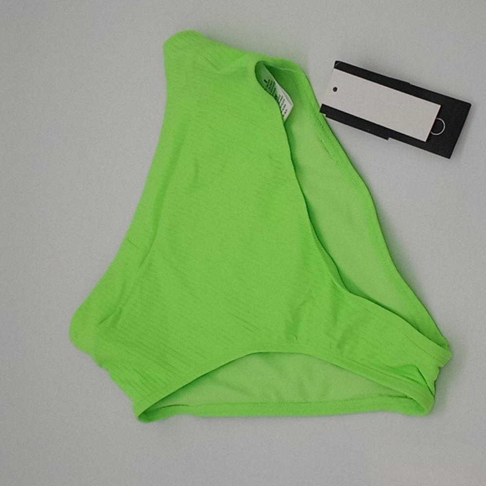 California Waves High Waist Bikini Bottom Mint Green S
